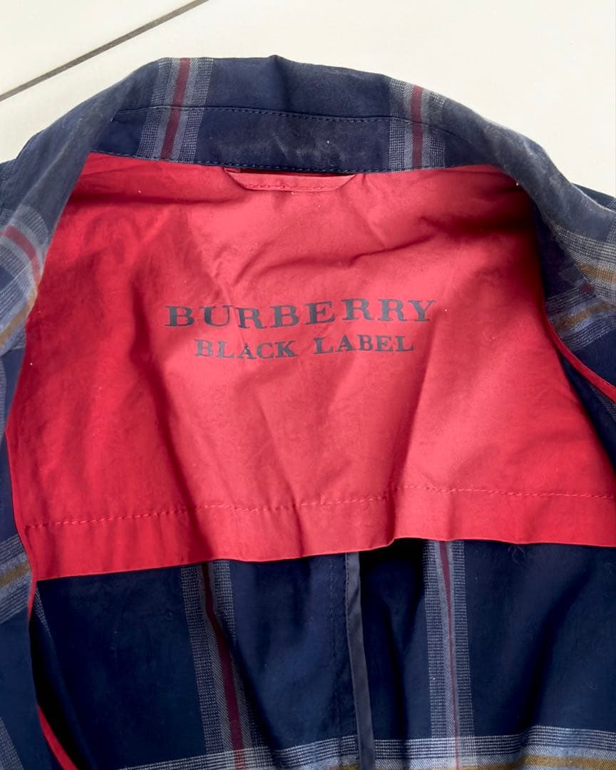 バーバリー BURBERRY BLACK LABEL Mサイズ チェック メンズ
