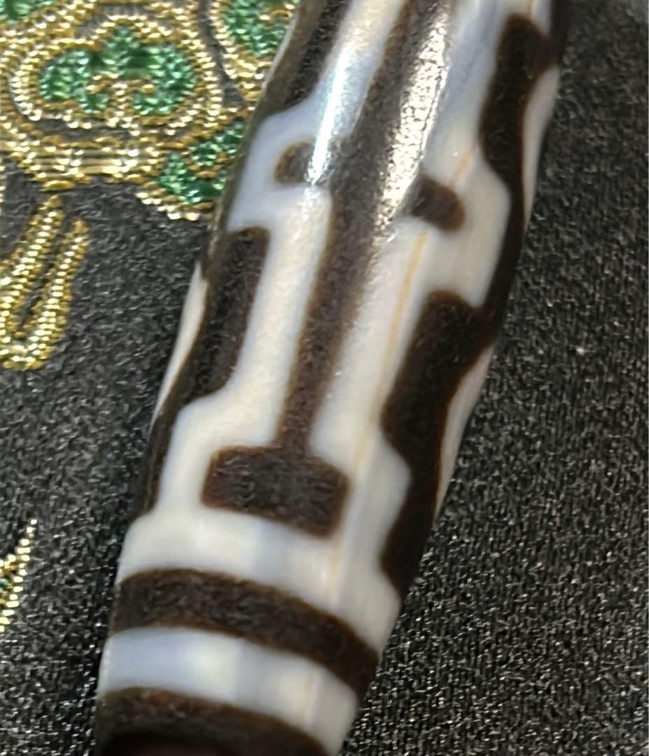 四眼天珠　ハンドメイド品／送料込　匿名発送／チベット　天珠　お守り