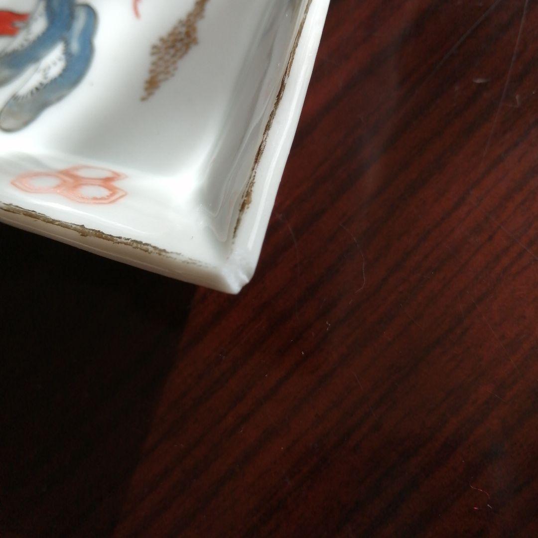 伊万里　色絵長角皿　10枚　15cm　明治～大正期