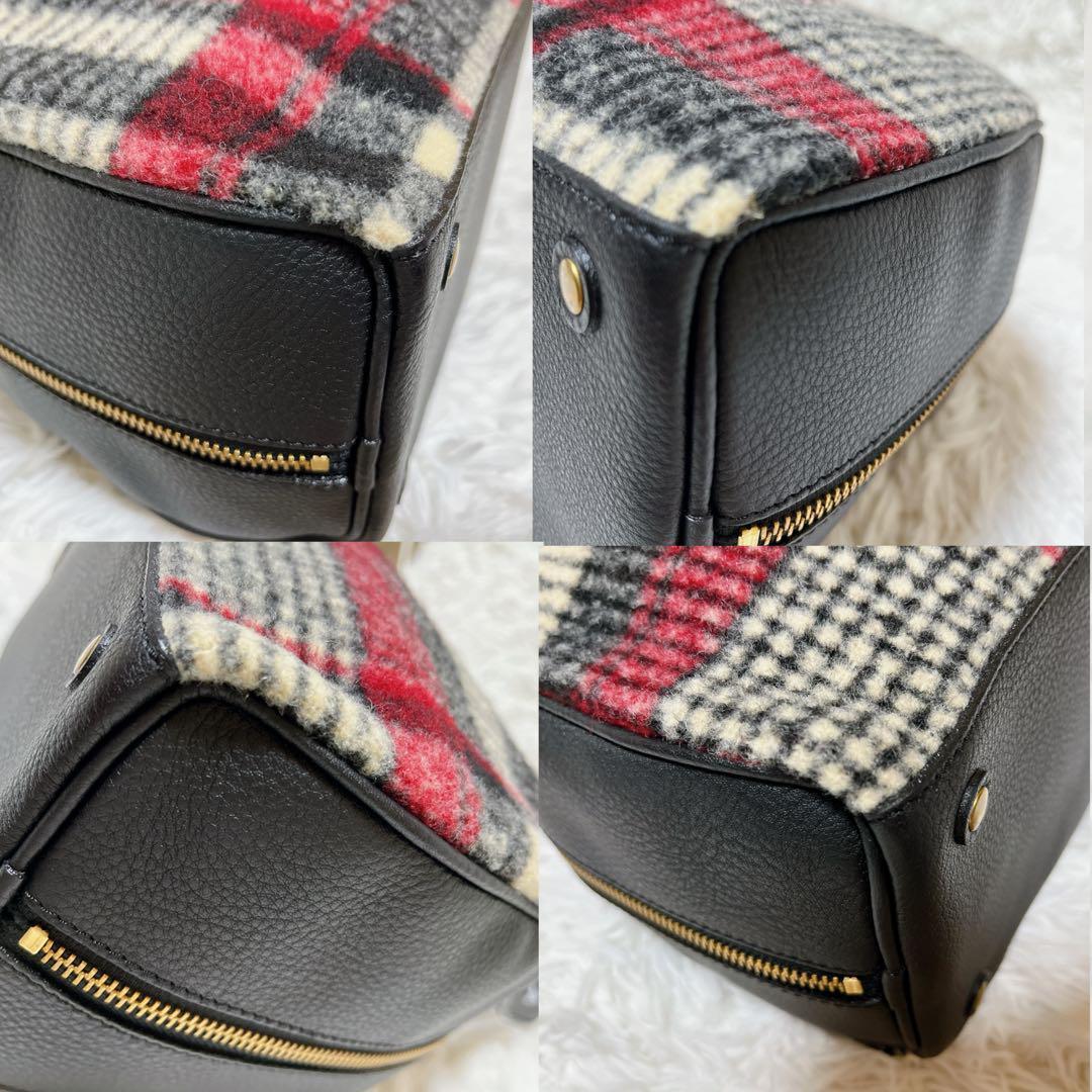 未使用級✨フェリージ 近年モデル wool blend handbag バッグ