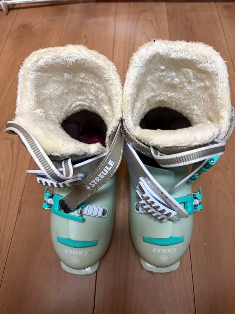 Streule スキーセット ピンクとホワイト