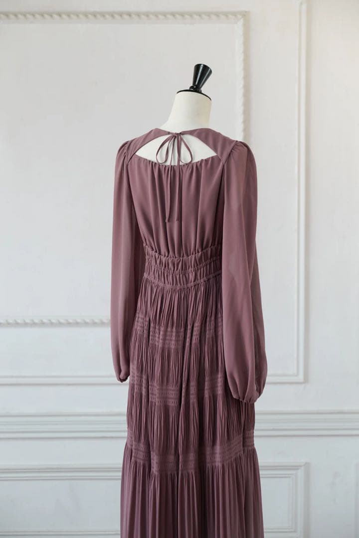 最終値下げ Majolica Pleated Chiffon Long