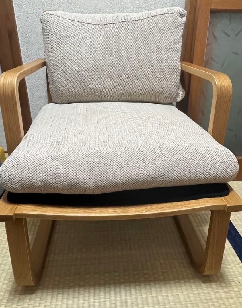 美品　無印良品　リビングでもダイニングでもつかえるソファチェア 3人掛けセット