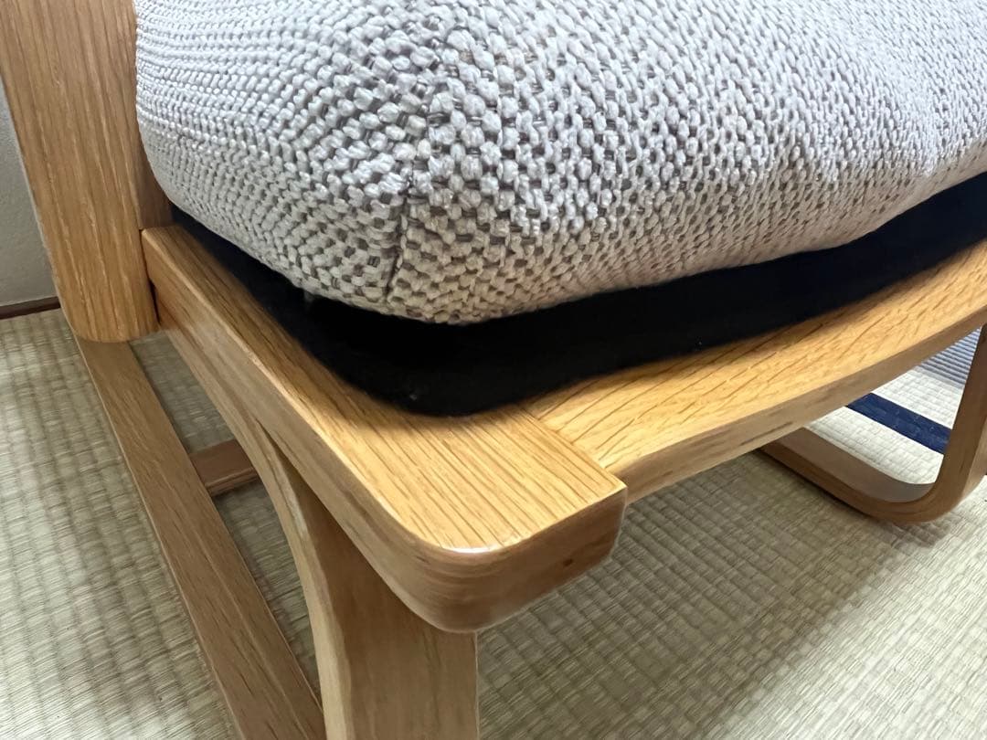 美品　無印良品　リビングでもダイニングでもつかえるソファチェア 3人掛けセット