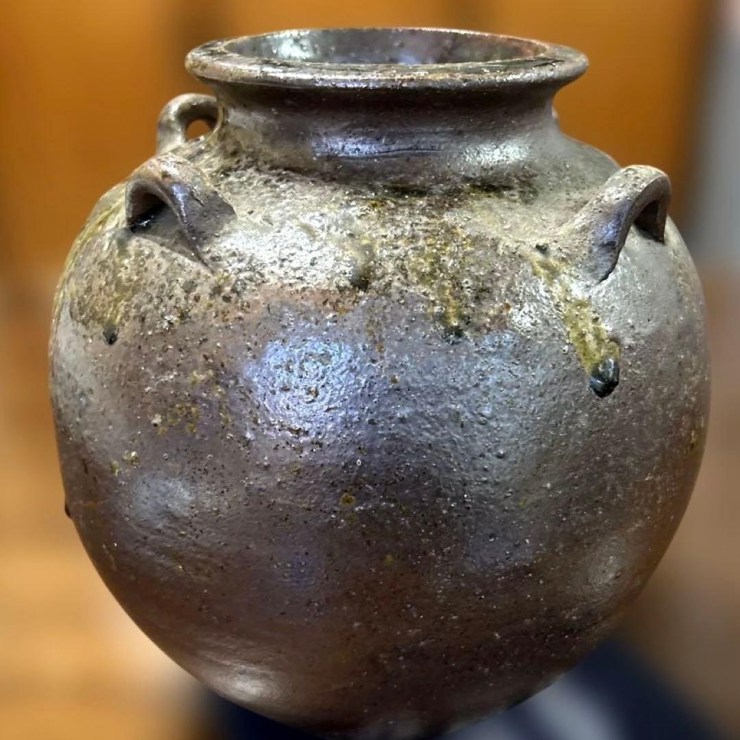 425【未使用美品】丹波立杭焼 花器 陶器 コレクション 伝統工芸 壺 甕