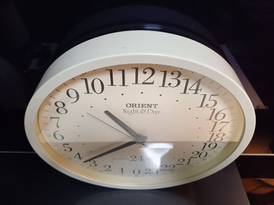 希少　ORIENT　日本製　ヴィンテージ　ポストモダン　壁掛け　24時間　時計