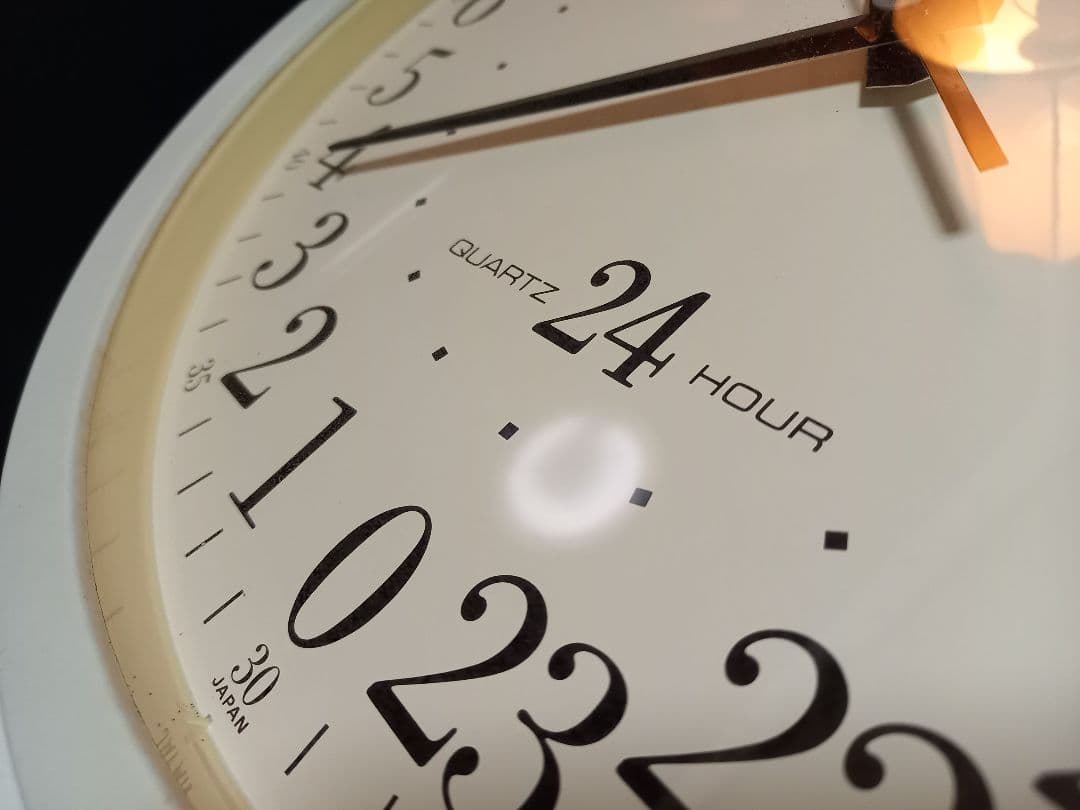 希少　ORIENT　日本製　ヴィンテージ　ポストモダン　壁掛け　24時間　時計