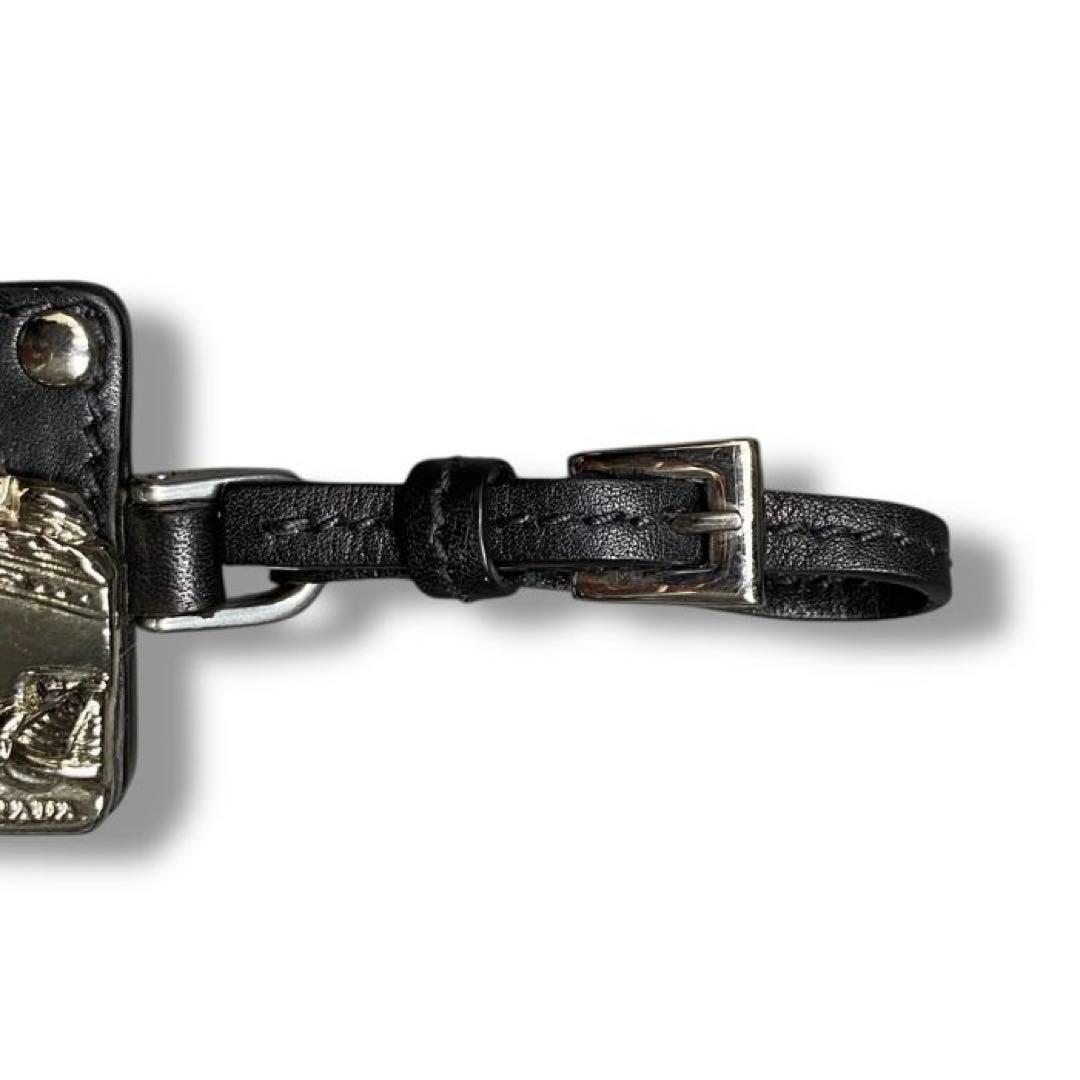 美品 PRADA プラダ チャーム 船 キーホルダー レザー Y2K ストラップ