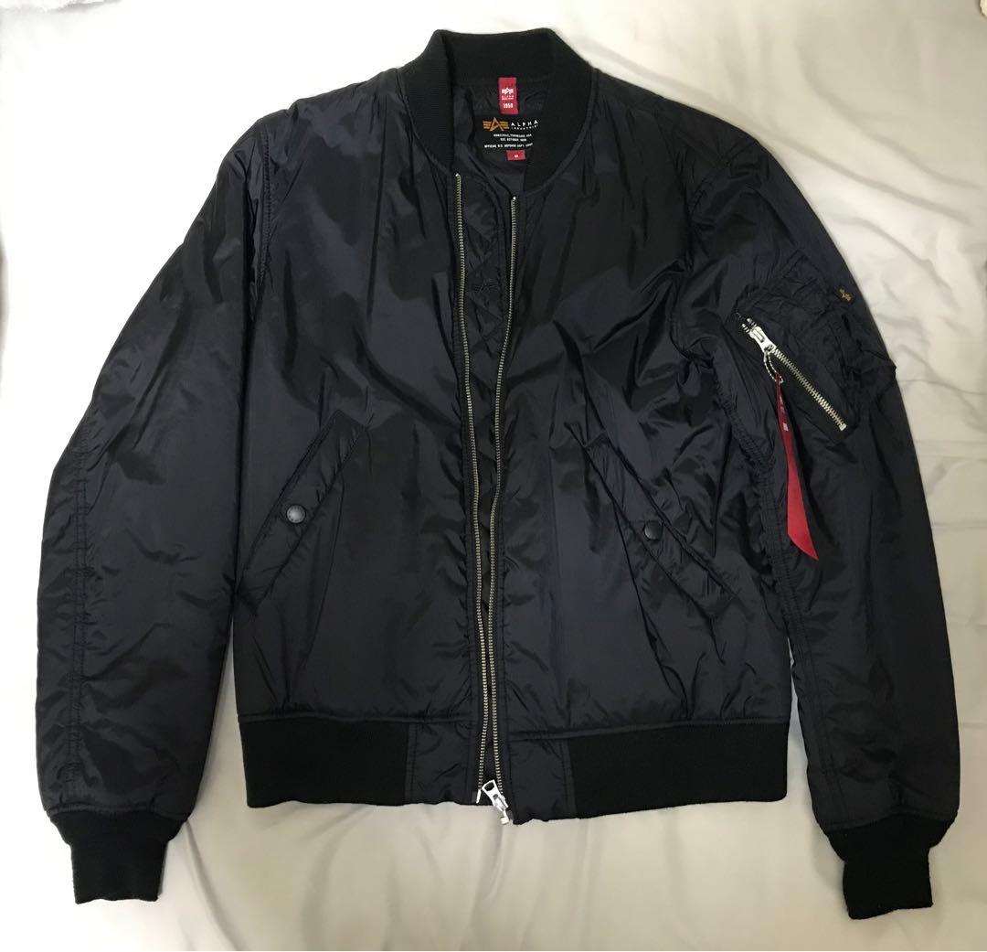 ALPHA MA-1 フライトジャケット ブラック アルファ