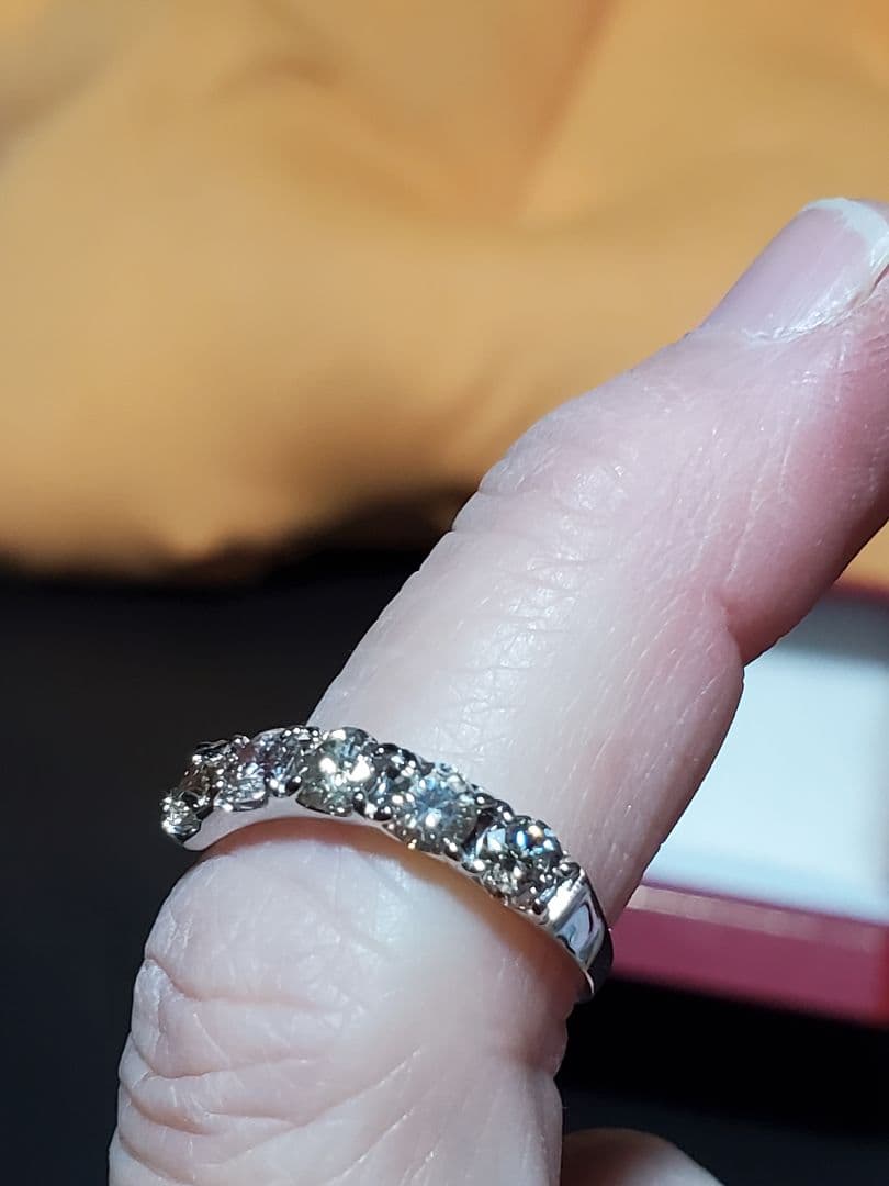 こ*読様 V字型K18WGエタニティリング2.0ct