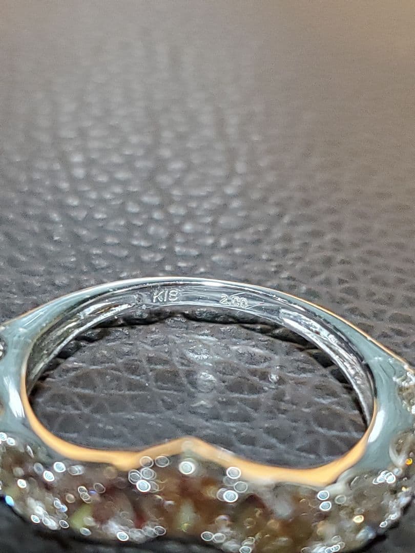 こ*読様 V字型K18WGエタニティリング2.0ct