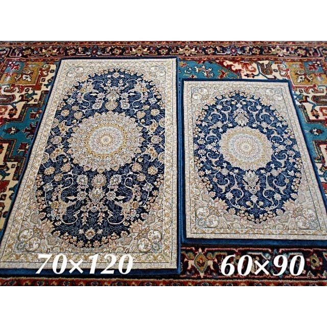 225万ノット、超高密度織！本場イラン産 絨毯 60×90cm‐201601