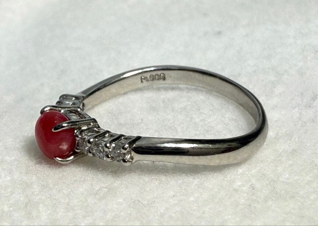 フテネンコ　コンクパール　0.49ct Pt リング（No.8195）