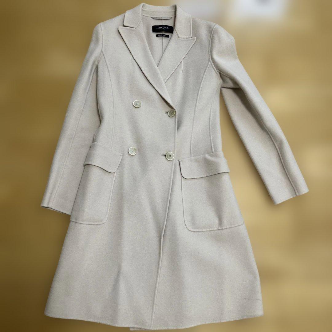 WEEKEND MaxMara アイボリー ロングコート 36