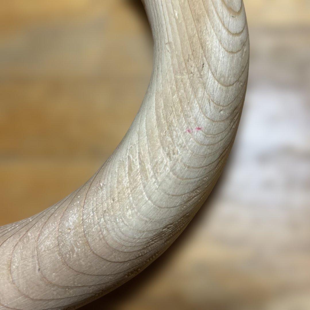 木製円形オブジェ