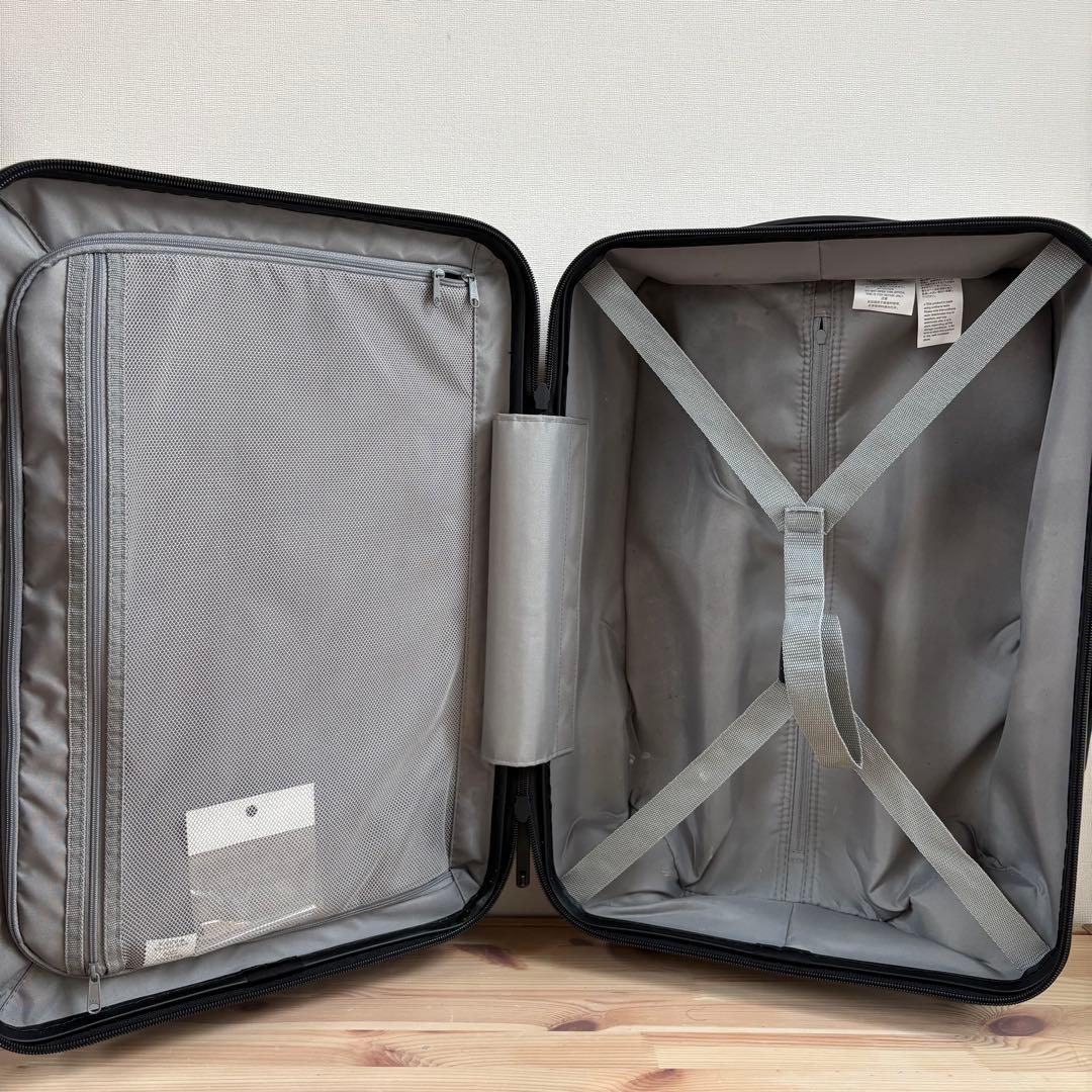 無印良品　MUJI バーを自由に調節できるハードキャリーケース 36L ネイビー