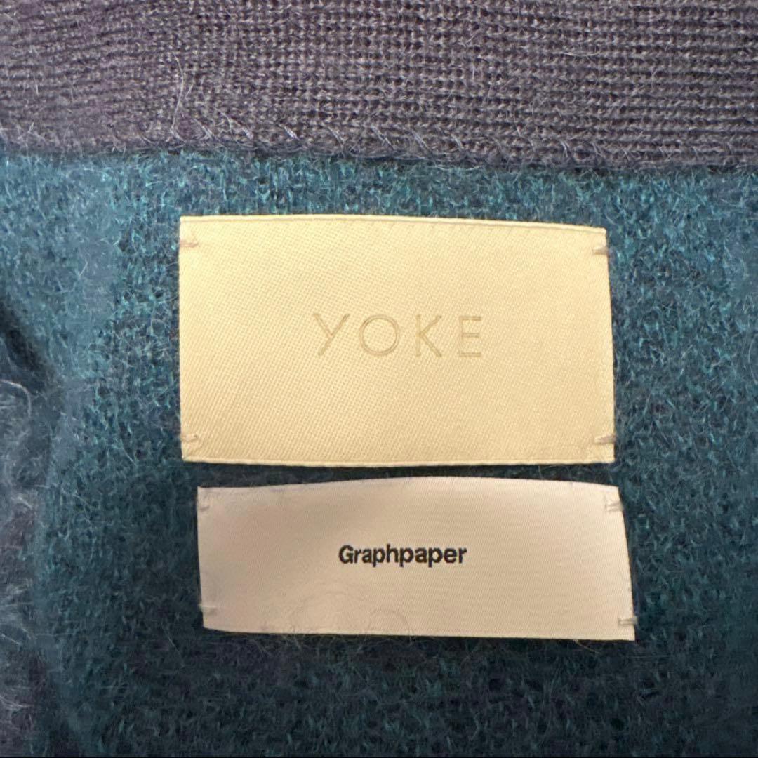 graphpaper yoke モヘアカーディガン