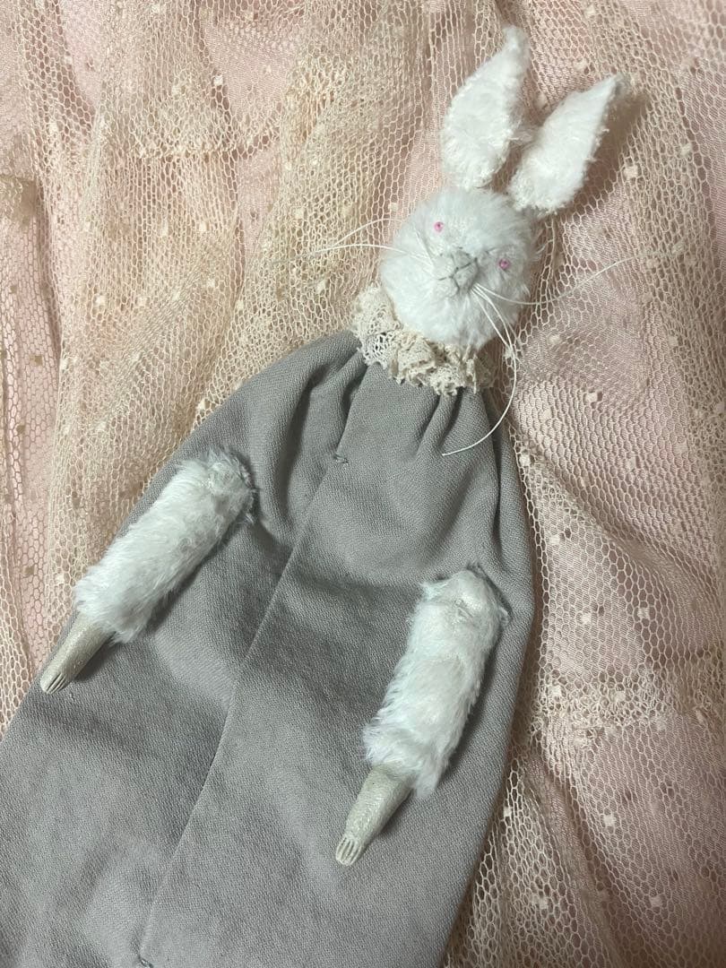 人気作家様　ぬいぐるみ　ポーチ　ティッシュケース　白うさぎ　兎