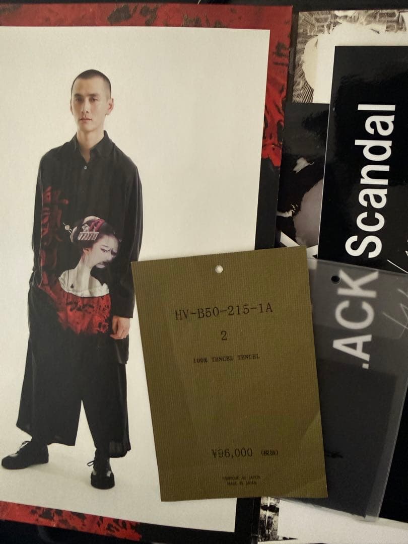 yohji yamamoto 血染め猫　BLACK Scandal