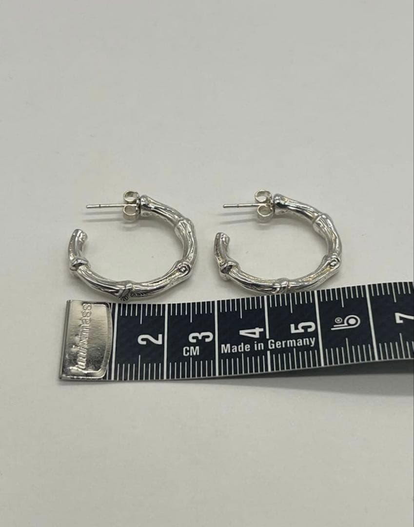 美品 ティファニー ピアスバンブー フープ シルバー 925 pagjgさん専用