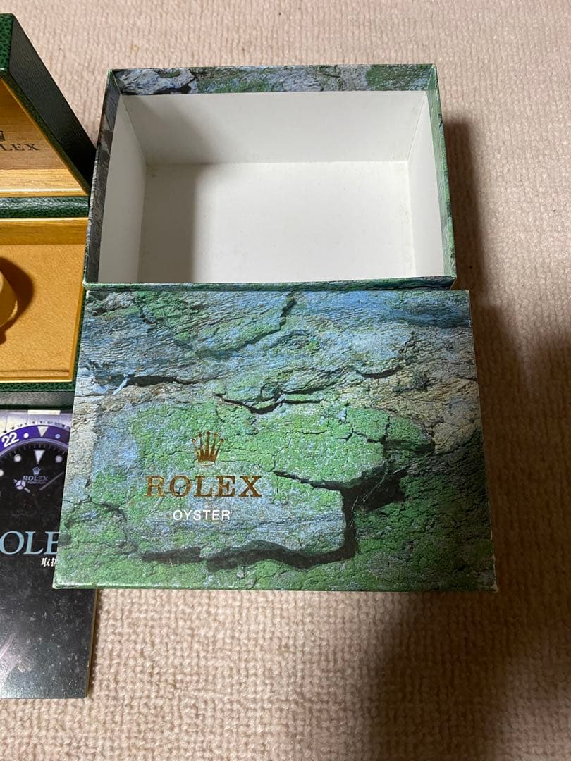 チ*認様 ★ ROLEX 時計用グリーンボックス ケース/ 空箱★