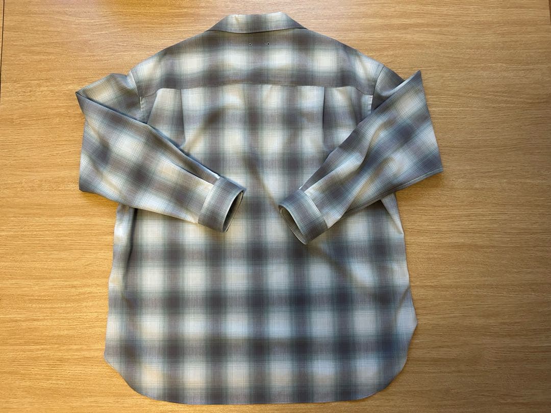 トップス HIGH-TWIST OMBRE CHECK SKIPPER SHIRT