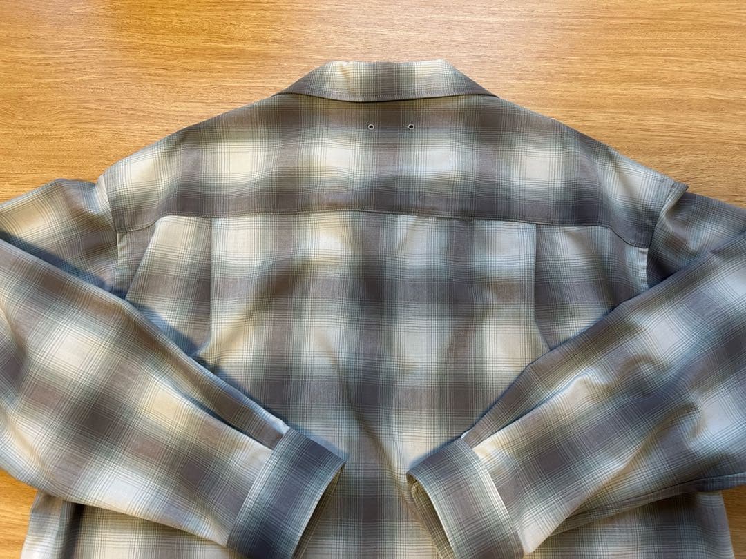 トップス HIGH-TWIST OMBRE CHECK SKIPPER SHIRT