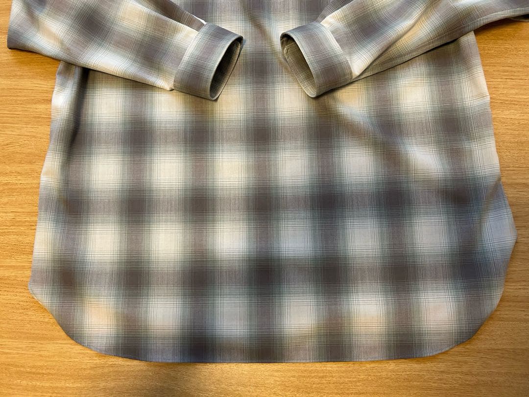 トップス HIGH-TWIST OMBRE CHECK SKIPPER SHIRT
