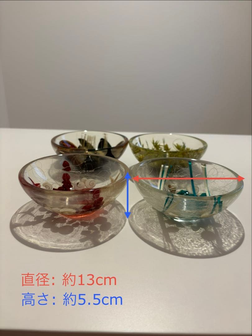 【新品】イタリア•キウラート(CHIURATO)アクリルボウル4点セット