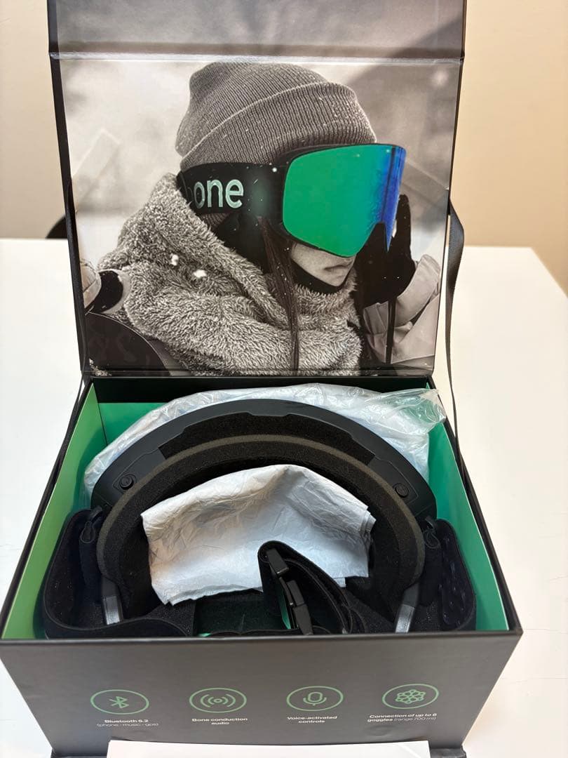 美品　one Bluetooth ゴーグル 交換用レンズ付き