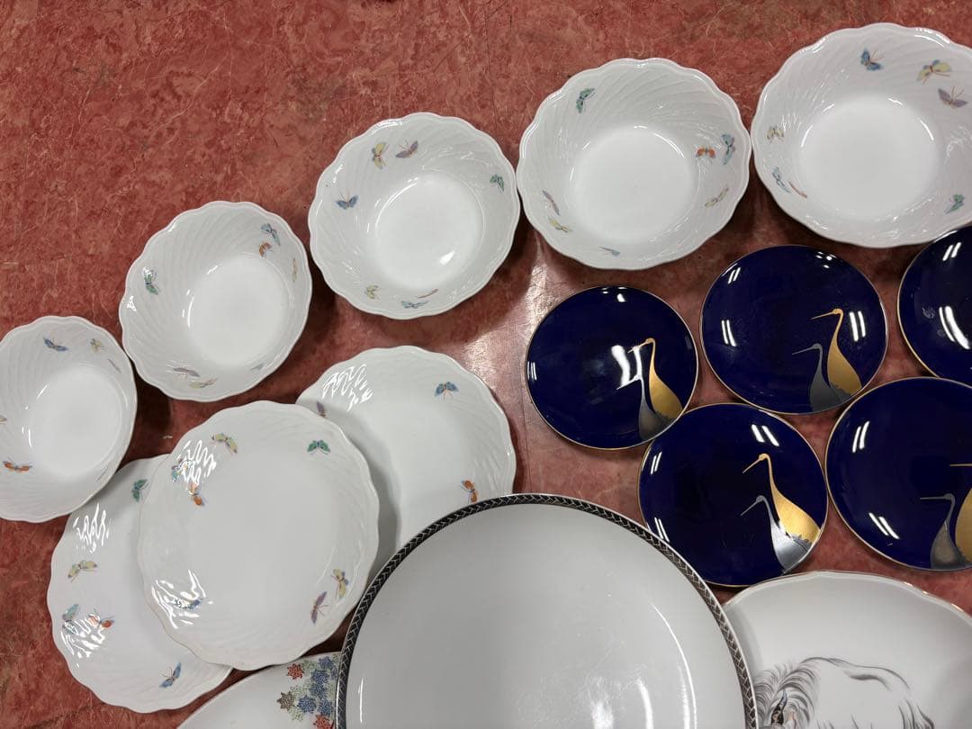 YP0206 深川製磁　食器まとめ売り　皿　小皿　中鉢　大皿　箸置き　有田焼