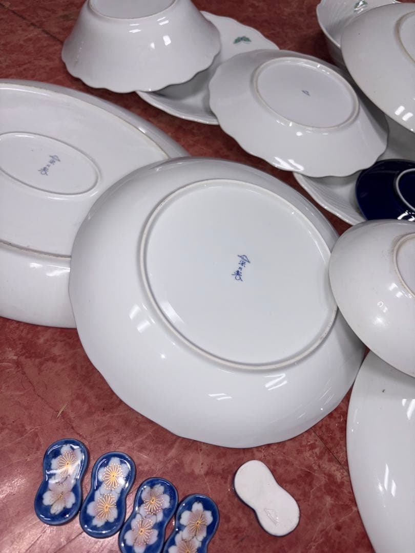 YP0206 深川製磁　食器まとめ売り　皿　小皿　中鉢　大皿　箸置き　有田焼