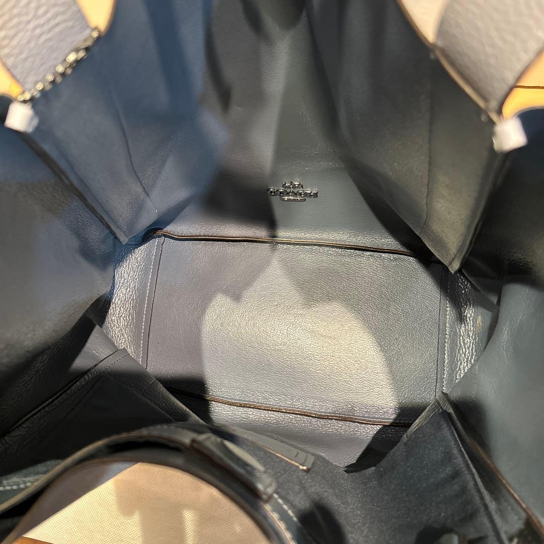 【未使用】COACH トートバッグ　グレー系