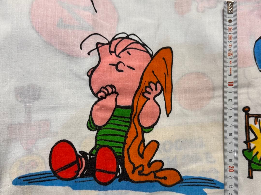 【美品】スヌーピーヴィンテージツインフラットシーツ/sleep柄/キズ無し