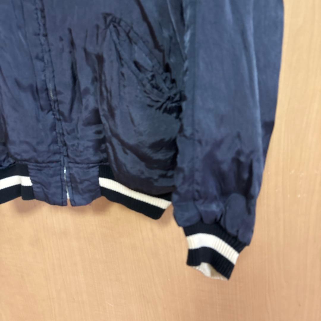 ハリウッドランチマーケット　スカジャン　リバーシブル　ブルーブルー　東洋