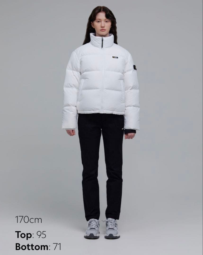 【新品】NATIONAL GEOGRAPHIC ホワイト ダウンジャケット