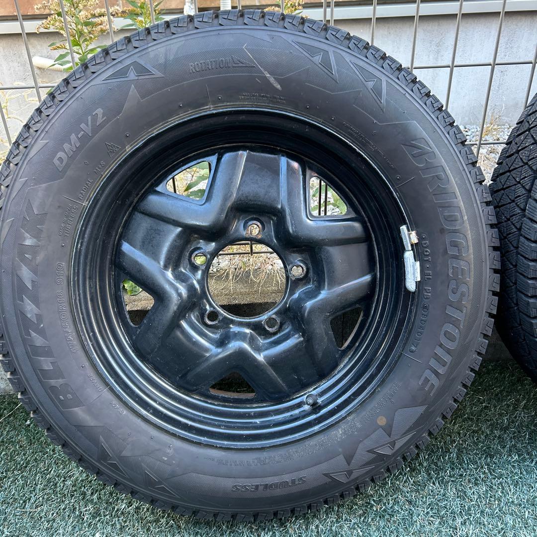 ブラック175/80R16・ジムニー用スタッドレスタイヤ4本セット・ブリヂストン