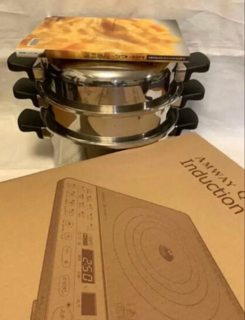 アムウェイ　6Lシチューパンセット＋インダクションレンジ＋料理本