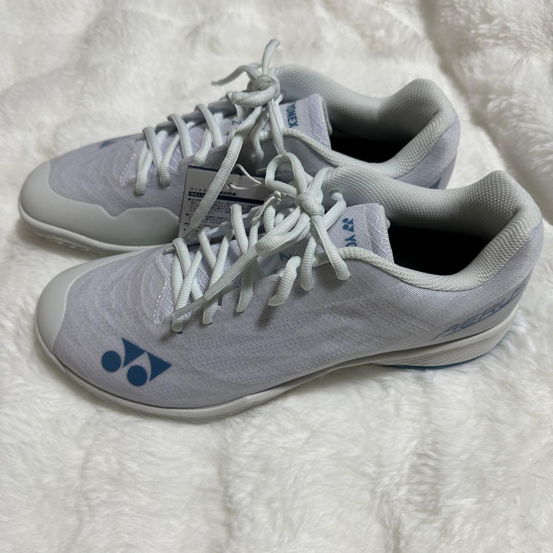 YONEX バドミントンシューズ エアラスZ ホワイト/ブルー