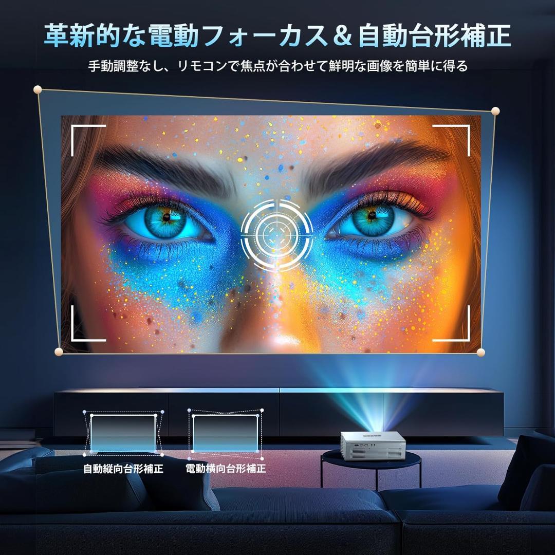 【開封済・未使用】OWNKNEW GC357 プロジェクター 家庭用 小型 4K