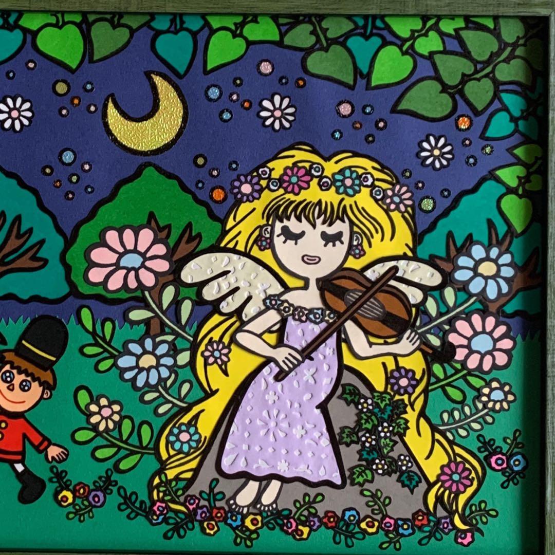 【原画作品】貼り絵★終わらない夜の物語