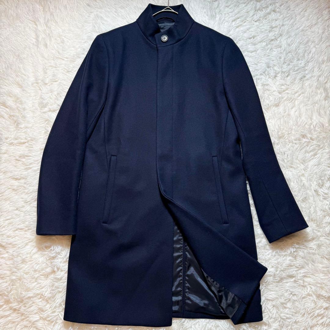 パンキー様極美品 Theory セオリー カシミヤ混 スタンドカラーコートBEL