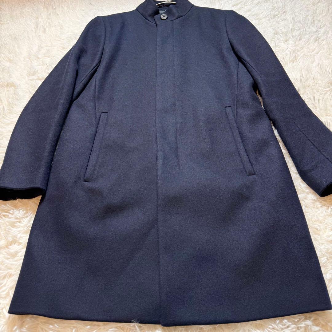 パンキー様極美品 Theory セオリー カシミヤ混 スタンドカラーコートBEL