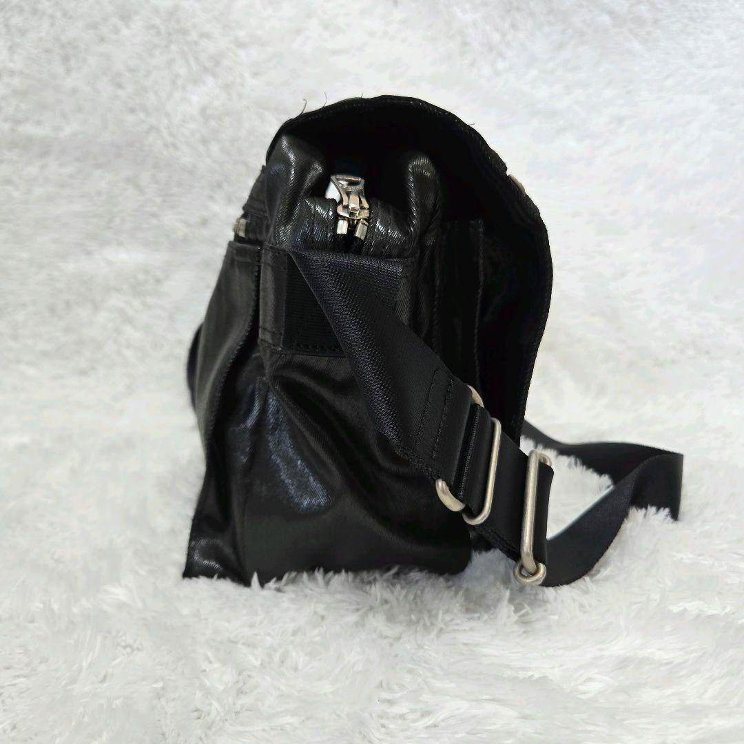 美品 PORTER フリースタイル シャイン メッセンジャーバッグ 黒