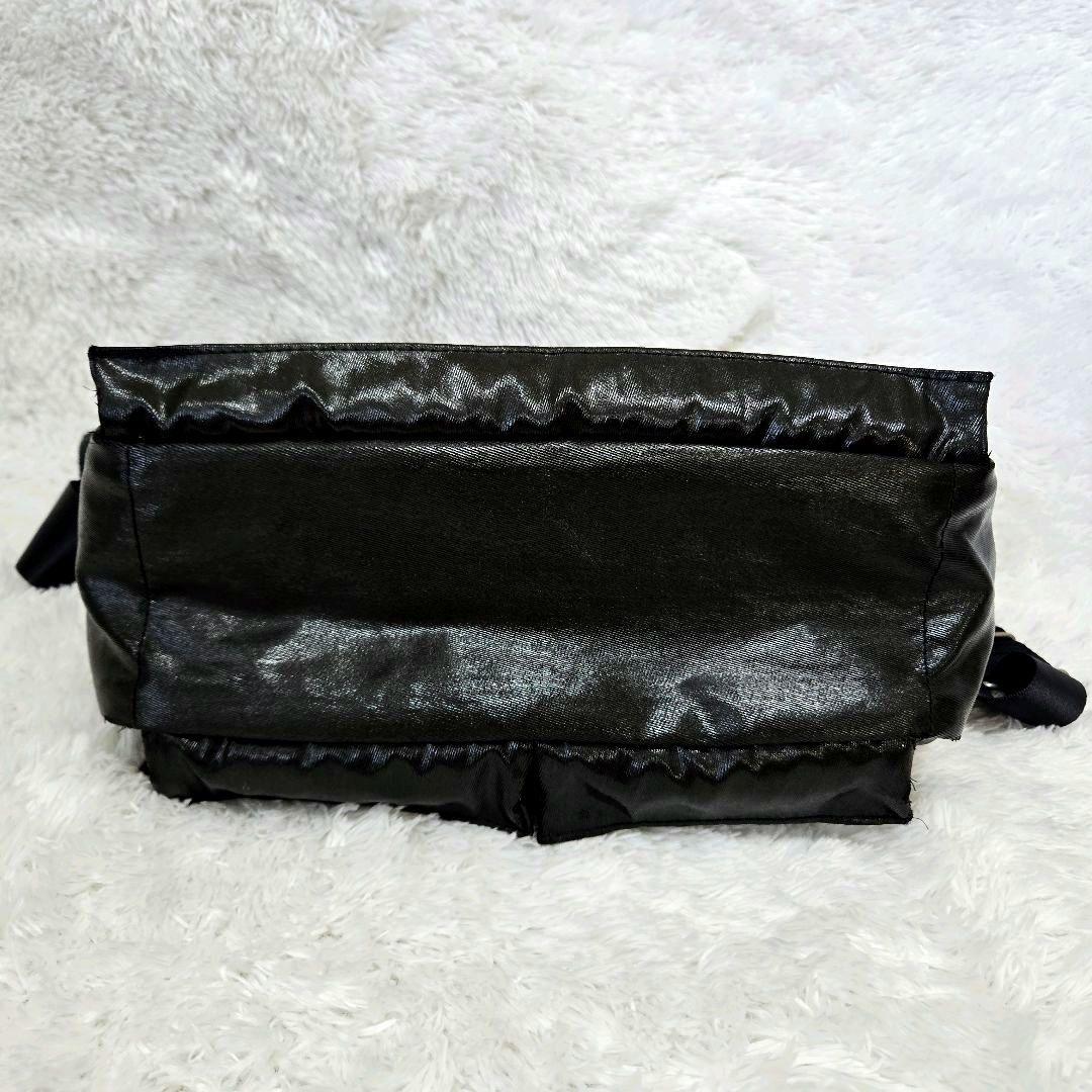 美品 PORTER フリースタイル シャイン メッセンジャーバッグ 黒