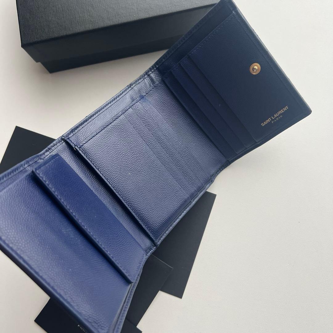 106 美品 SAINTLAURENT イヴサンローラン 3つ折り財布