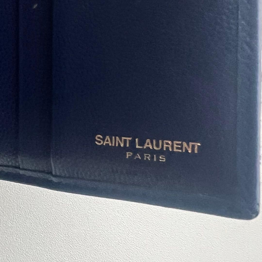 106 美品 SAINTLAURENT イヴサンローラン 3つ折り財布