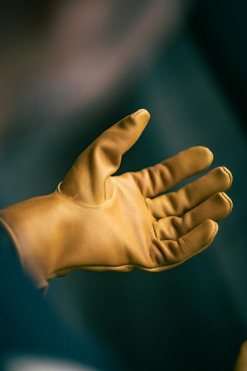 ブコ HORSEHIDE MOTORCYCLE GLOVE YELLOW (9)