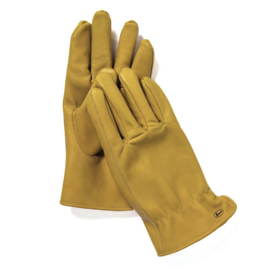 ブコ HORSEHIDE MOTORCYCLE GLOVE YELLOW (9)
