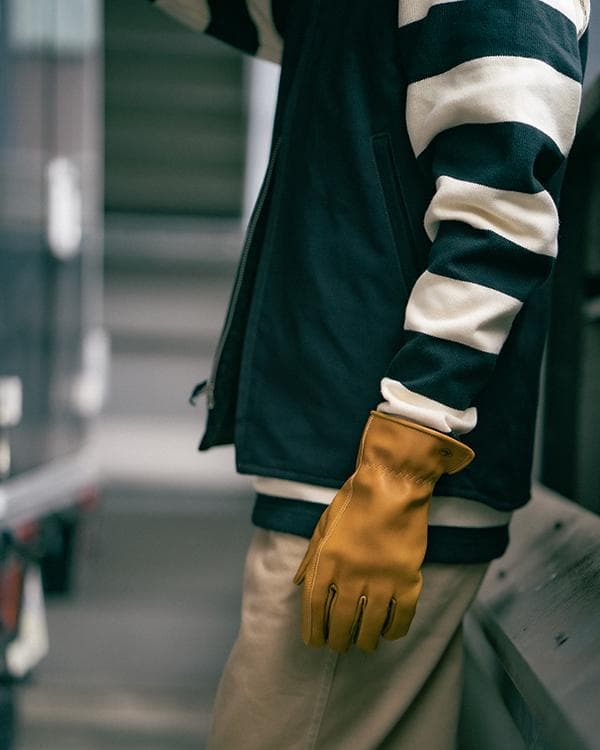 ブコ HORSEHIDE MOTORCYCLE GLOVE YELLOW (9)